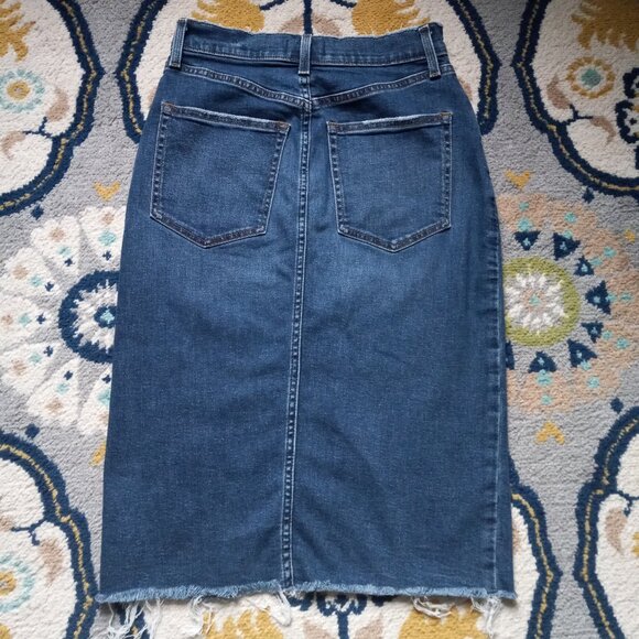 Abercrombie & Fitch Distresses Denim Skirt Size 28/6 - Picture 2 of 3